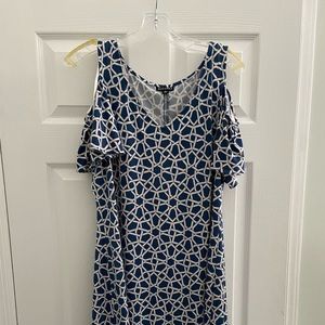 Roz and Ali cutout shoulder, knee length dress